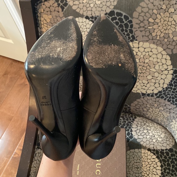 Gucci black leather heels - Picture 5 of 5